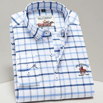 #p2008 Camisa Oxford de alta calidad para hombre,Camisa de algodón 