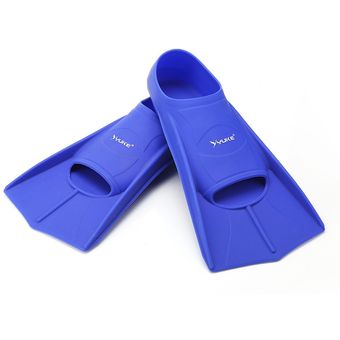 sirena 1 par pata de pato para entrenamiento de buceo Aletas de natación de silicona para niños #Blue 