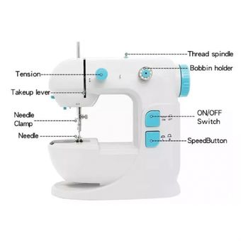 Maquina Coser Portatil Mini Sewing Machine Con Pedal