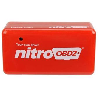 NitroOBD2 Diesel Red Power Dispositivo de optimización de combustible Caja de ajuste de chip económico 
