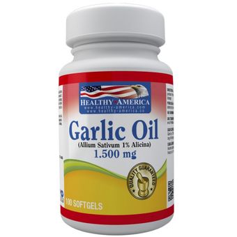 GARLIC OIL 1500 MG 100 SOFTGELS HEALTHY AMERICA Linio Colombia