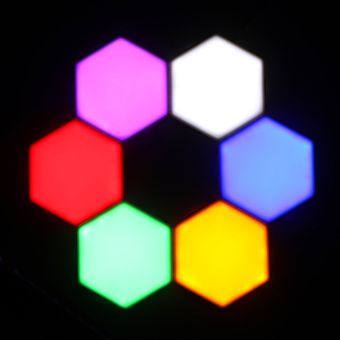 Lámpara cuántica Lámpara Led Iluminación Modular Sensible al tacto Luz Nocturna Hexagonal 