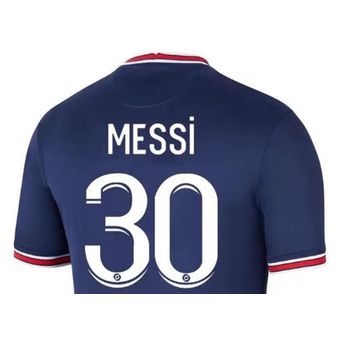 Jersey Messi Football Jersey Manga corta Competición Capacitación Ropa deportiva 