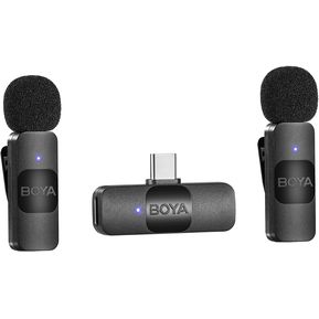 BOYA BY-V20 Microfonos Omnidireccionales USB-C para Android o iOS