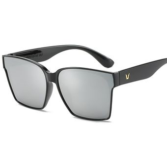 Gafas de sol cuadradas grandes retro Gran marco femeninomujer 