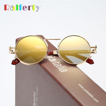 Ralferty gafas de sol redondas retro gafas de vapor paramujer 