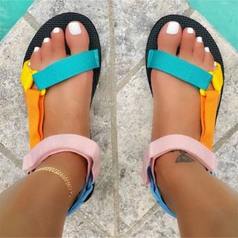 Sandalias de mujer zapatos nuevos de verano multicolores sandalias 