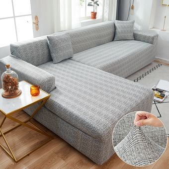 #Color 10 Funda de sofá elástica,cubierta de sofá envolvente para sala de estar,1234 asientos,funda cubresofá en forma de L,LICRA 