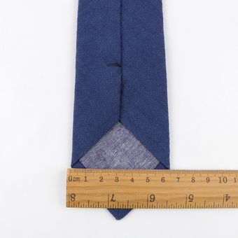 Corbatas de algodón para hombre corbatas de colores lisos y estrechos #15 