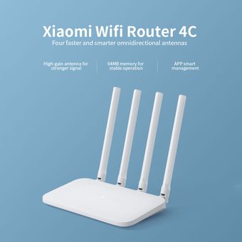 Xiaomi WiFi Router inalámbrico 4C Smart APP Control 300Mbps 2.4GHz 