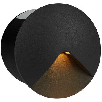 Lámpara de pared exterior LED Luz cálida 8W Negro Tecnolite