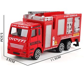 Aleación del carro del coche de bomberos de la inercia del metal de aleación modelo de coches de juguete regalo para los cabritos 