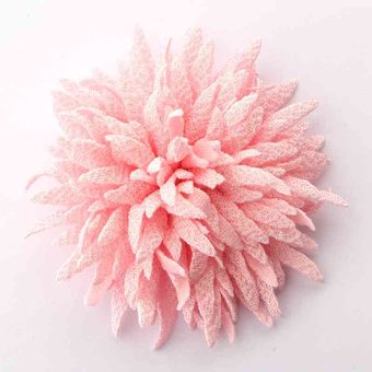 2,75 pulgadas 7cm Flores de corteza de tela Vintage para horquillas 10 Uds. accesorios de Boutique flor de satén de seda para diademas 