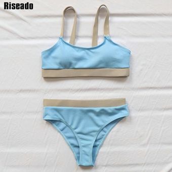 Riseado-Conjunto de Bikinis con aumento para mujer  traje de baño Se.. 