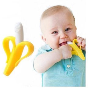 Rascaencias Cepillo Masajeador de Dientes - bebe - Diseño Banano