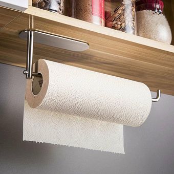 Rollo de papel de cocina de montaje en pared soporte de papel higiénico de acero inoxidable tissue toalla 