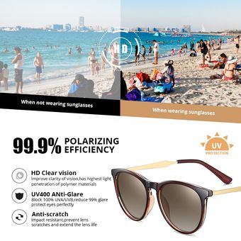 Pro Acme Circular Polarized Gafas de sol para Tr90mujer 
