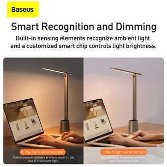 Baseus LED Desk Lamp Smart Adaptive Brightness Eye Protect Study Offi 