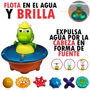 Juguete Bañera Aspersor de Agua con Luz sin PVC sin BPA 1 - 6 Años