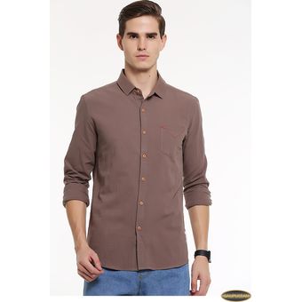 camisas cafes de hombre