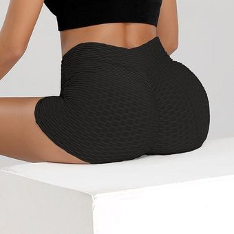 Davicher Pantalones Deportivos Cortos Leggings Mujer Push Up Mallas Yoga Alta Cintura Elásticos Leggings para Fitness Yoga Correr Secado Rápido 