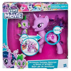 Muñecas Princesa Twilight Sparkle y Spike el dragón My Little Pony-Multicolor