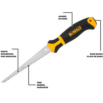 Serrucho Manual 8 TPI para Yeso Dewalt DWHT20540 6 Pul Linio