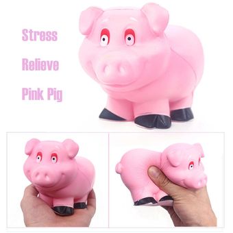Simulación Cute Pink Pig Super Slow Rising Perfumado Relieve Stress To 