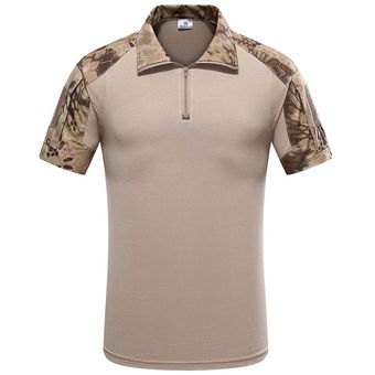 #Camouflage pantalón de camuflaje Multicam de caza y combate XYX camisa táctica de camuflaje de manga corta Camiseta del ejército militar para hombre 