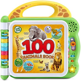 Libro musical español inglés 100 animales sonidos para bebe niño LEAPFROG