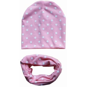 gorros para niño y niña conjunto de sombreros de algodón para bebé bufanda Conjunto de sombreros de algodón con estampado de estrellas para niño y niña collares 