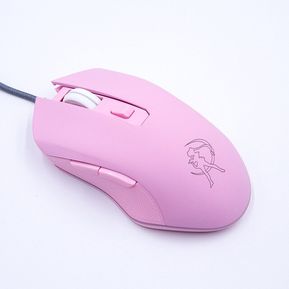 Pink Computer Mouse Colorful Backlit Gaming Mouse Optical