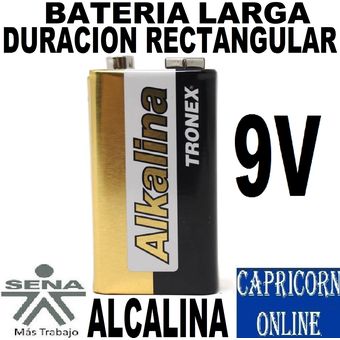 Pila Batería 9V Alcalina Rectangular