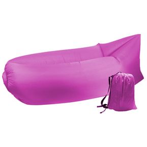 Sofá Inflable Lazy Bag + Bolso Relaxbag Colchón Cloud Lounger Playa, Camping Y Exteriores - Fucsia