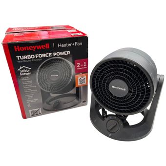 Calefactor Honeywell con tecnología de ventilador para mejor circulación  del aire caliente.