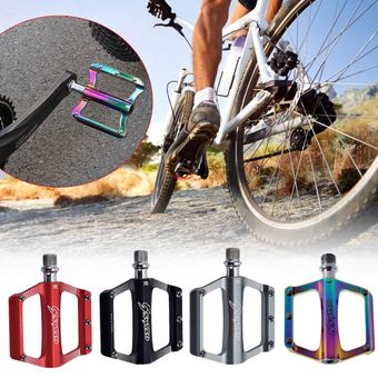 Pedal ultraligero antidesli pedales mtb Pedal de bicicleta de 4 rodamientos coloridos galvanizados 