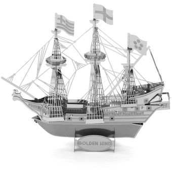 Plata DIY 3D Puzzle Montado Modelo Pirate Ship Puzzle Toy 