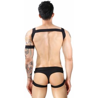 Conjunto de tangas con arnés para hombre  lencería con correas para .. 