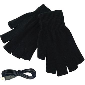 guantes de calentamiento guantes para juegos de computadora Negro 