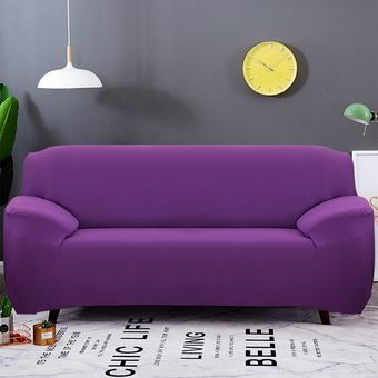Funda elástica de Color sólido para sofá,cubierta de sofá envolvente,decoración para el hogar,funda de sofá para sala de estar de 123 asientos #A9 