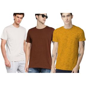PACK 3 POLOS - SWISS LORD - BEIGE/GOLD/OCRE