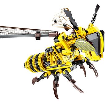ulated Bee Model Building Blocks Creator DIY Juegos de ladrillos educa 