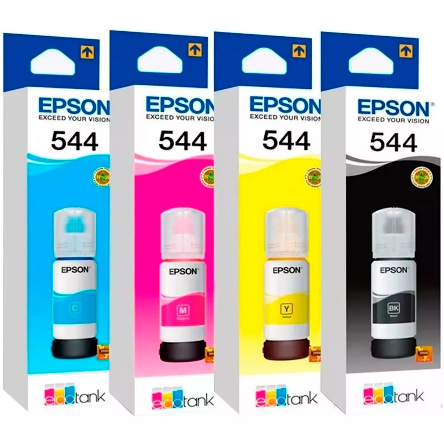 Kit de 4 Tintas EPSON T544 para L3110 L3150 L5190