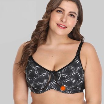 Talla grande Sujetador de encaje Lencería Recolectada Sujetador Push-Up Ropa interior Mujeres Sin Sujetador Esponja 