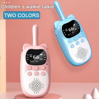aventura para interiores y exteriores 3 KMs Walkie Talkies para niños senderismo recarga USB juguete de regalo de largo alcance con linterna 