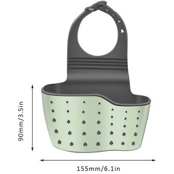 Fregadero de drenaje cesta piscina cocina de lavado esponja bolsa de almacenamiento plataforma hueca ajustable 