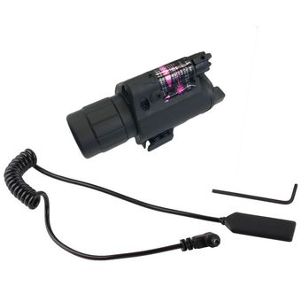 Negro 200 interruptor de la cola lumen láser táctico linterna LED rojo de la vista Combo Llave 