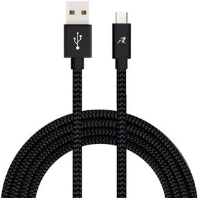 Redlemon Cable USB Tipo C 3 Metros Nylon Resistente Largo