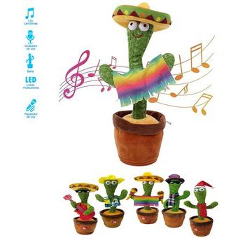 Cactus Bailarin, Repite Español, 120 Canciones, Repite tu voz, Led, Dancing