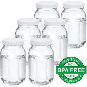 6 frascos envase vidrio almacenar leche materna 8 oz